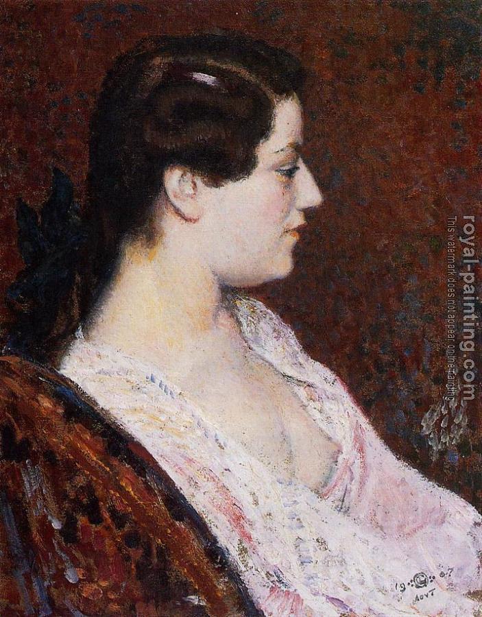 Georges Lemmen : Woman with Bared Breast
